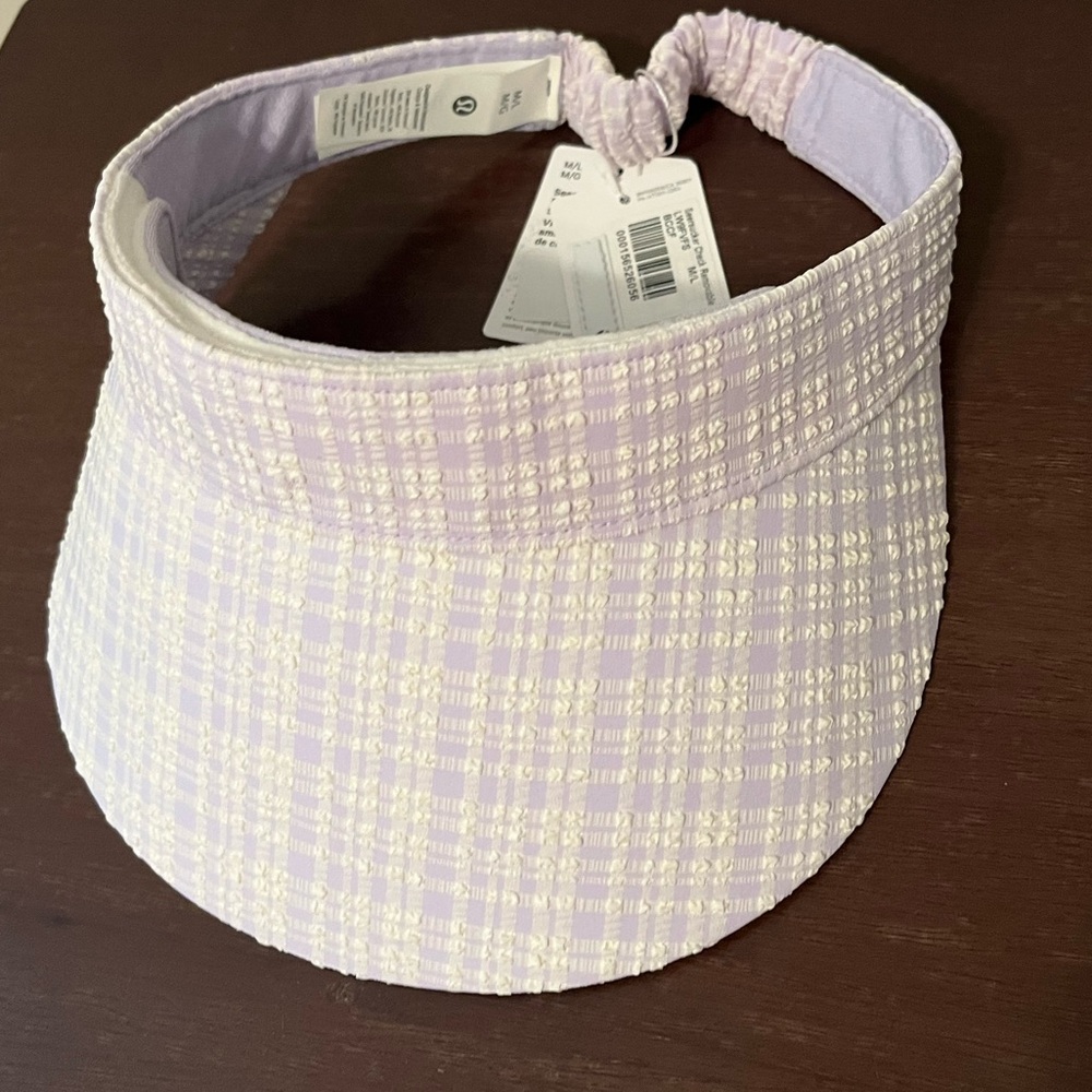 NWT Lululemon Lavender Seersucker Visor